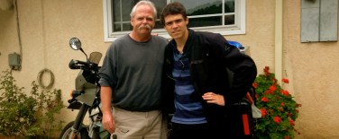 my dad seeing me off