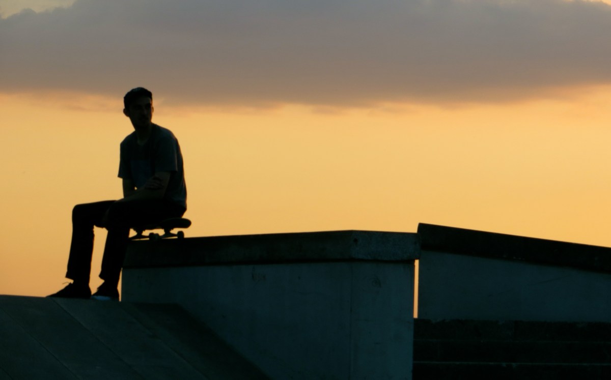 skate park sonnenuntergang