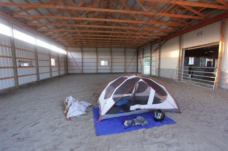 barn camping