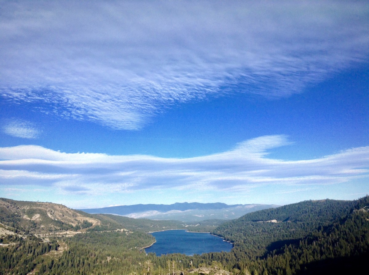 a dark shadow is approaching, Donner Lake